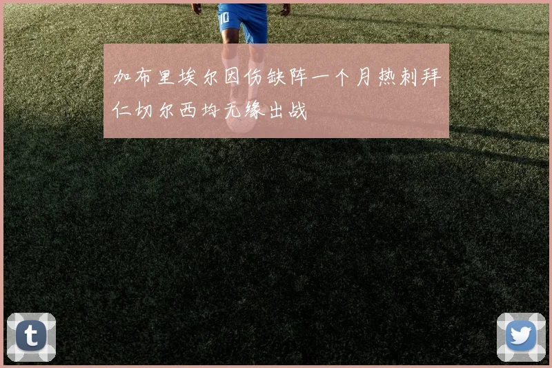 加布里埃尔因伤缺阵一个月热刺拜仁切尔西均无缘出战
